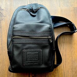 *Used Coach leather sling pack with adjustable side strap